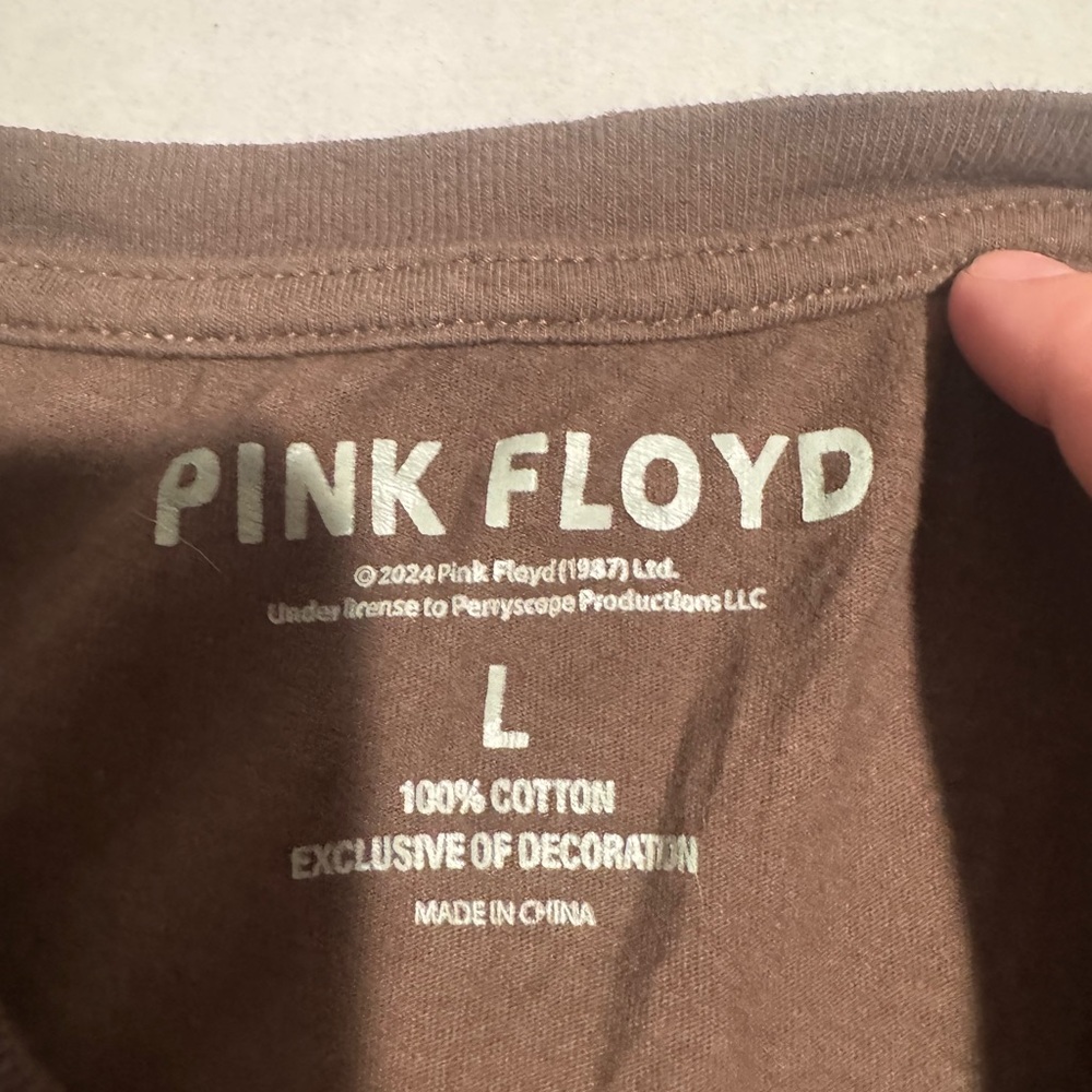 Pink Floyd Brown Concert Tee, London Southbank, Men's‎ Large #1080 - Picture 3 of 5